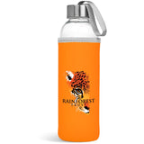 Kooshty Neo Glass Water Bottle - 500ml ORANGE