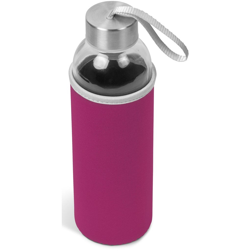 Kooshty Neo Glass Water Bottle - 500ml PINK