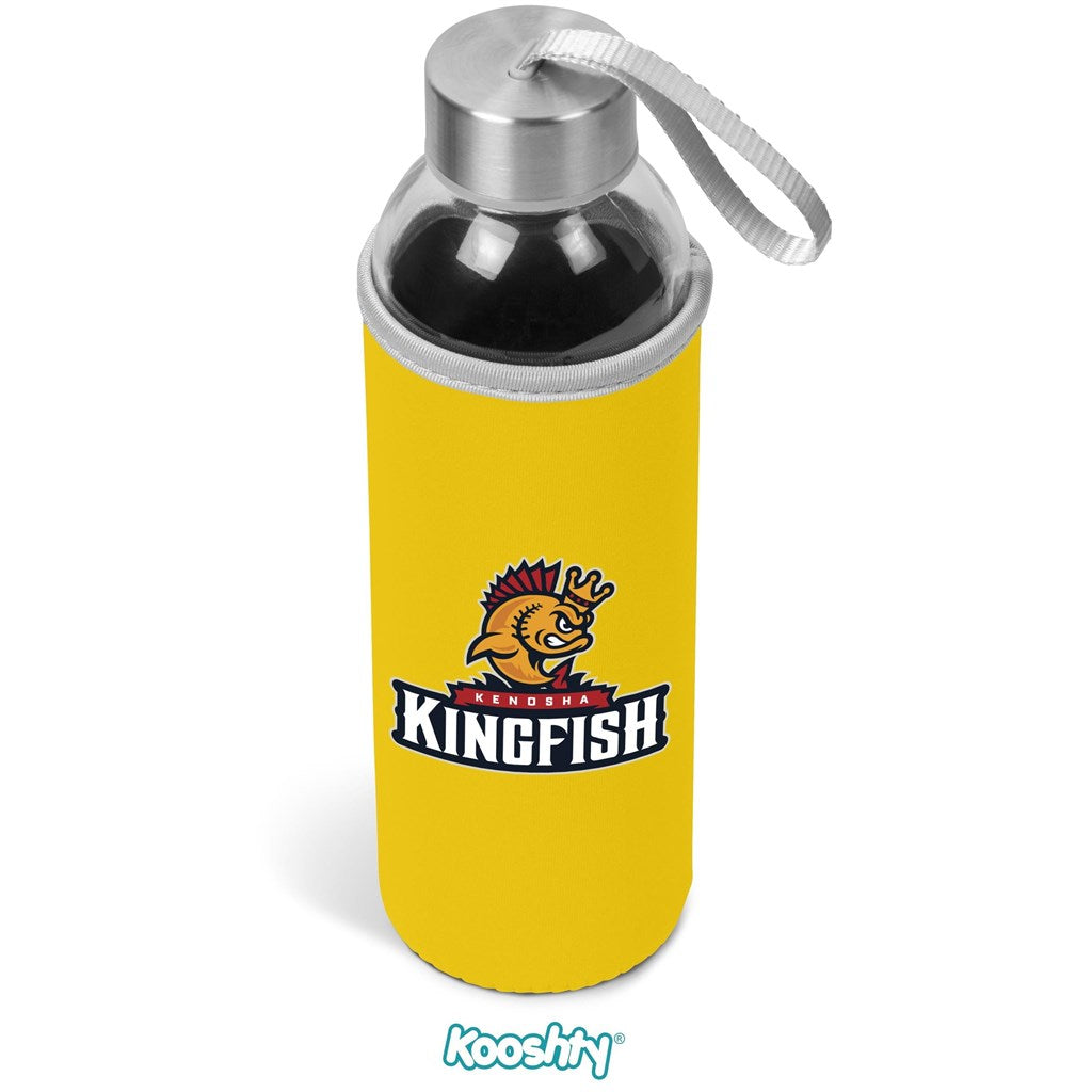 Kooshty Neo Glass Water Bottle - 500ml YELLOW