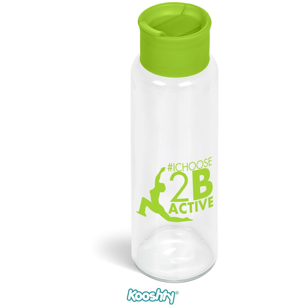Kooshty Boost Glass Water Bottle - 700ml LIME
