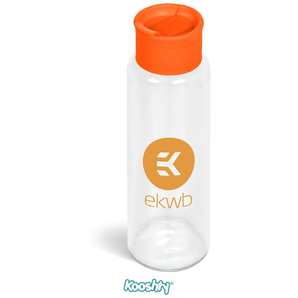 Kooshty Boost Glass Water Bottle - 700ml ORANGE