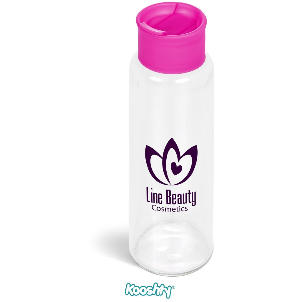 Kooshty Boost Glass Water Bottle - 700ml PINK