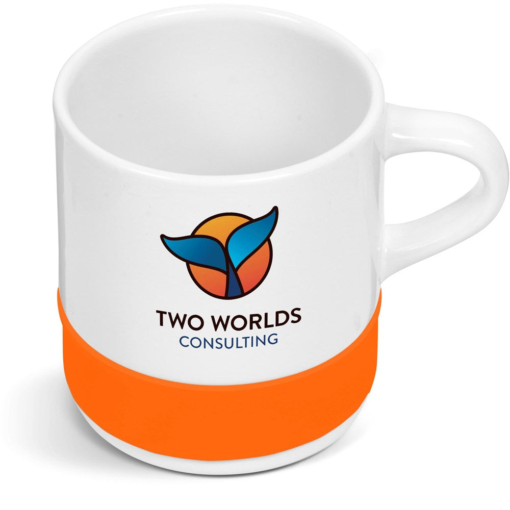 Kooshty Kaleido Sublimation Ceramic Mug - 320ML ORANGE