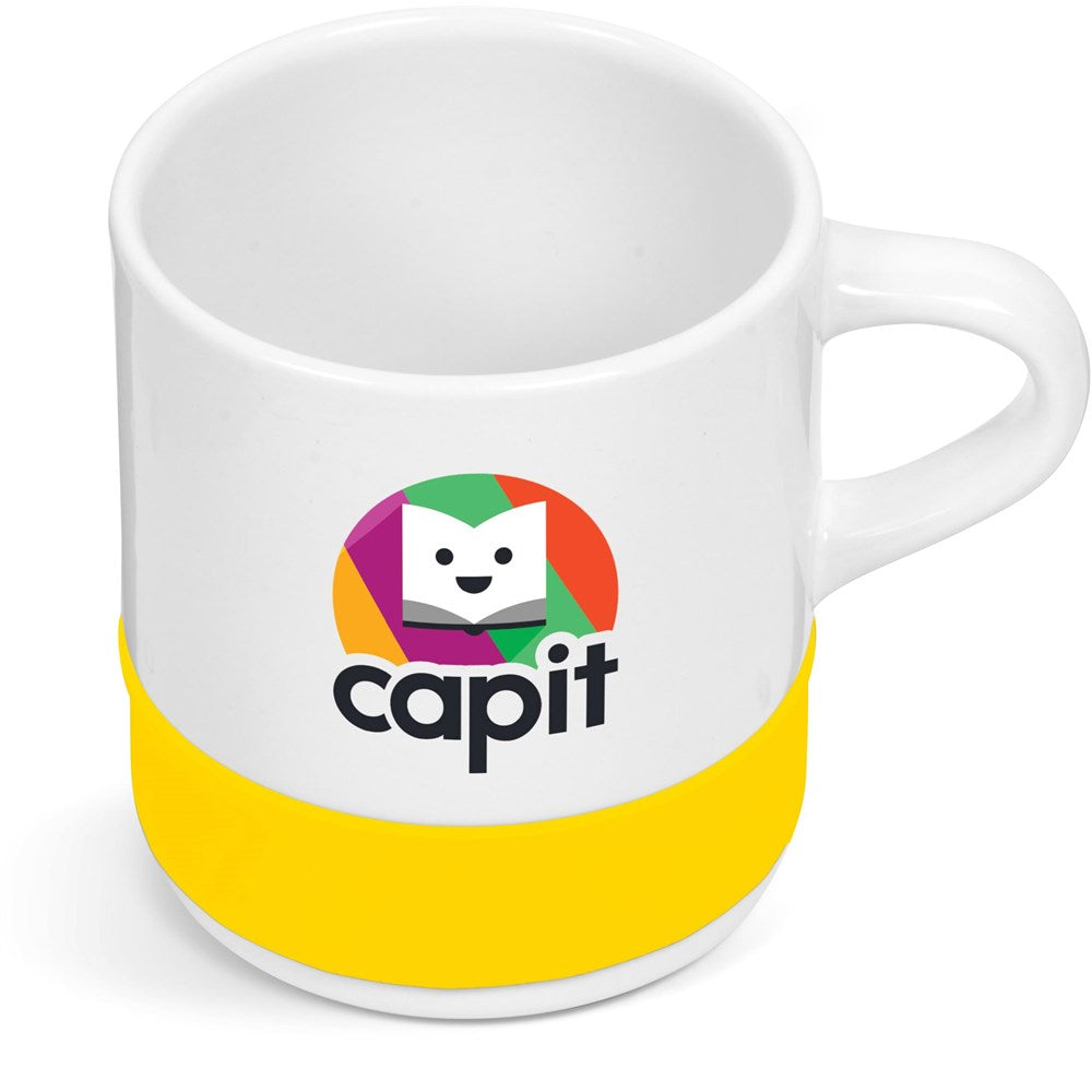 Kooshty Kaleido Sublimation Ceramic Mug - 320ML YELLOW