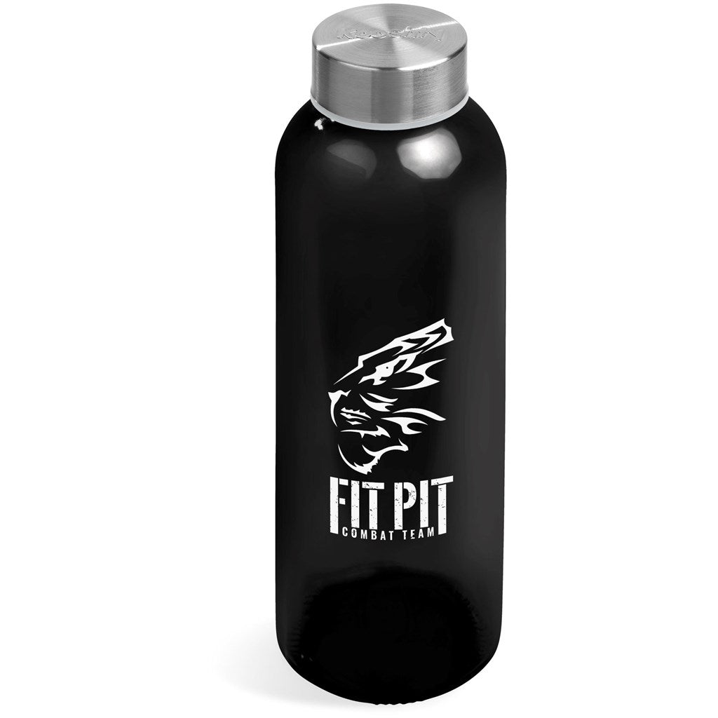 Kooshty Pura Glass Water Bottle - 500ML BLACK