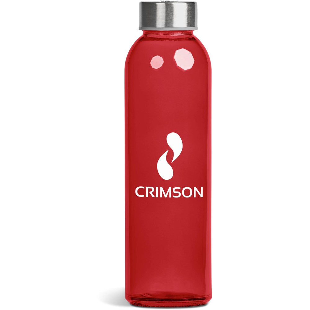 Kooshty Pura Glass Water Bottle - 500ML RED