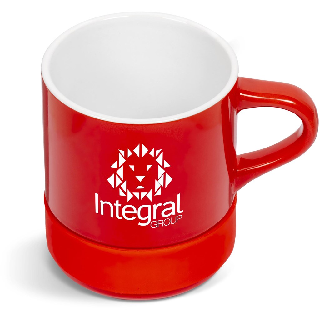 Kooshty Mixalot Ceramic Coffee Mug - 320ml RED