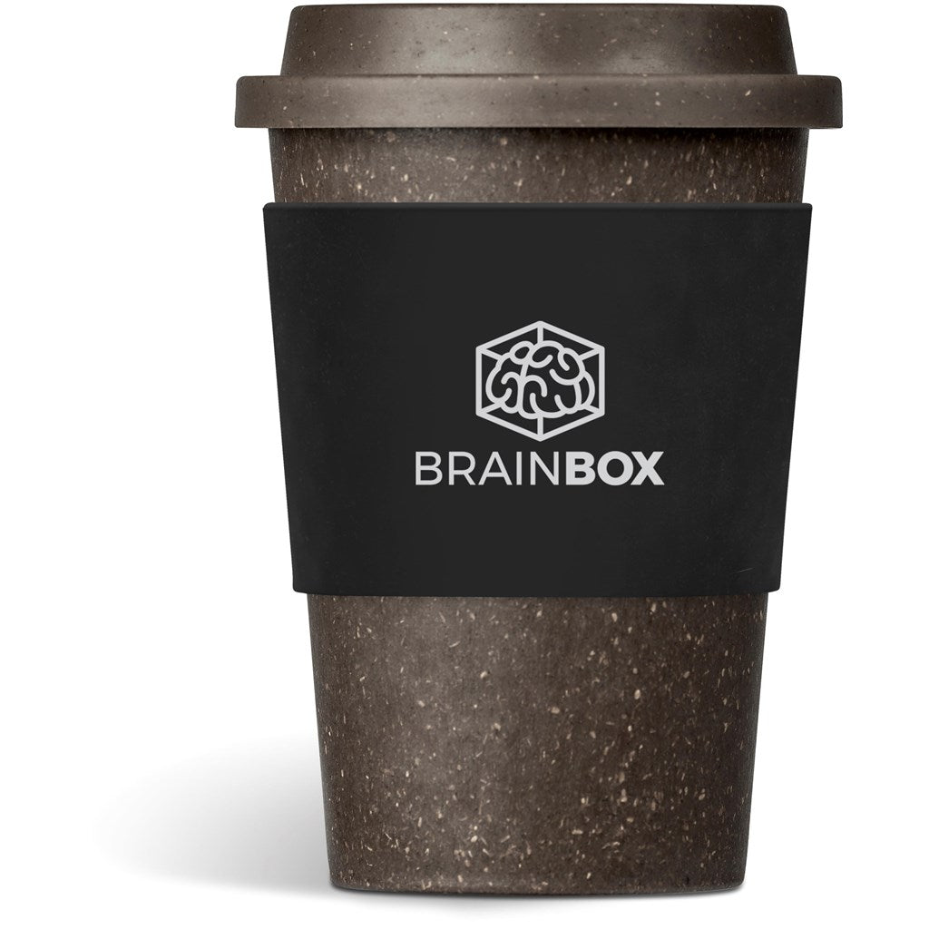 Kooshty Brown Bean Plastic Double-Wall Tumbler – 400ml BLACK