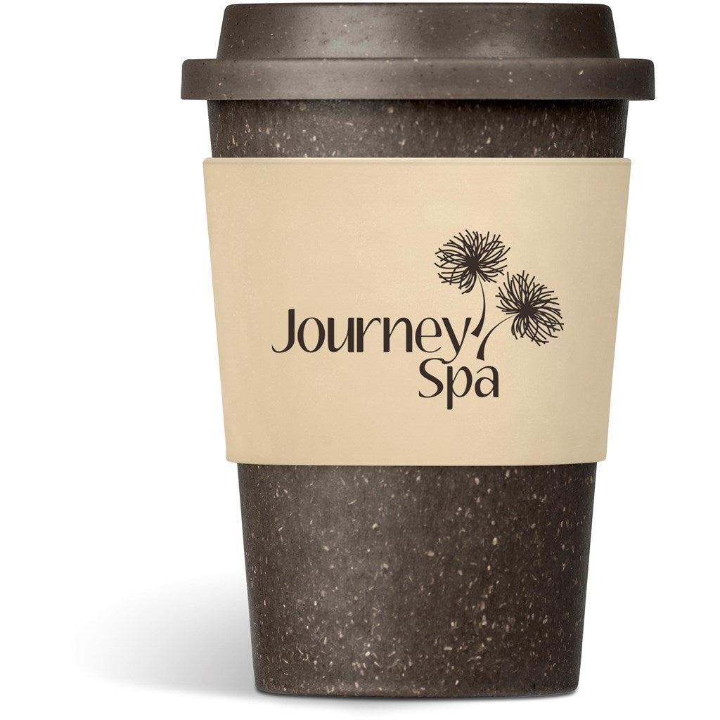 Kooshty Brown Bean Plastic Double-Wall Tumbler – 400ml CREAM