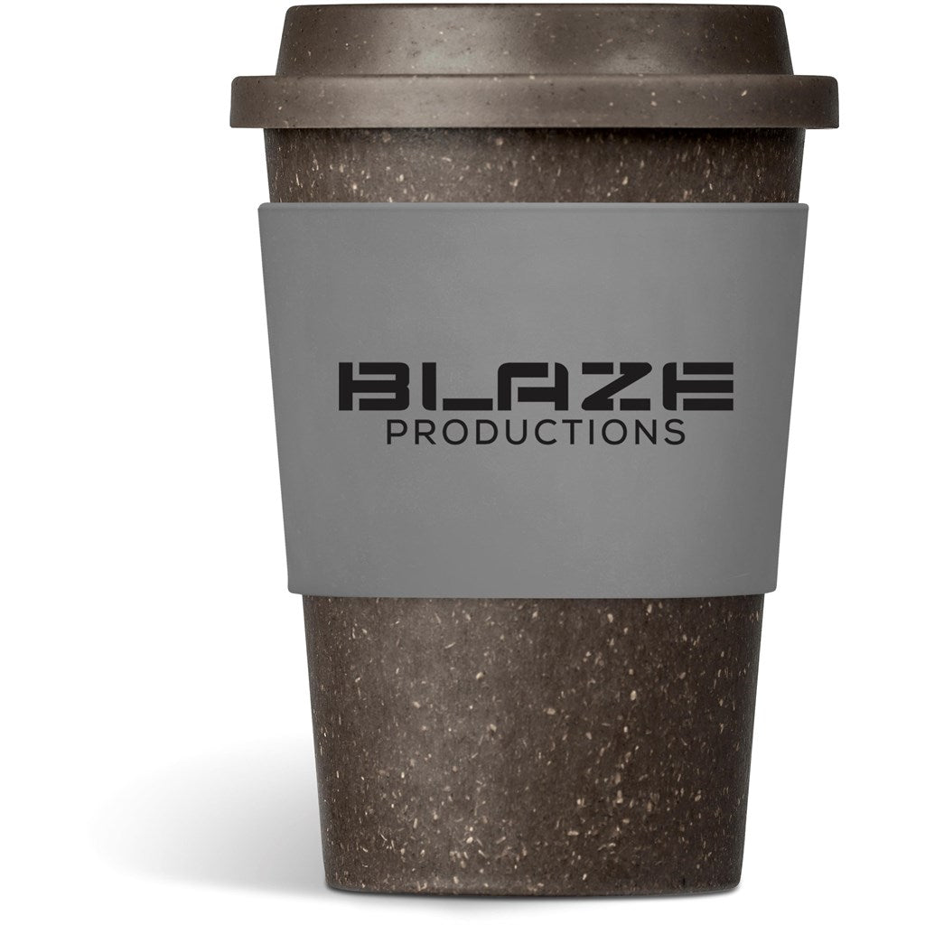 Kooshty Brown Bean Plastic Double-Wall Tumbler – 400ml GREY