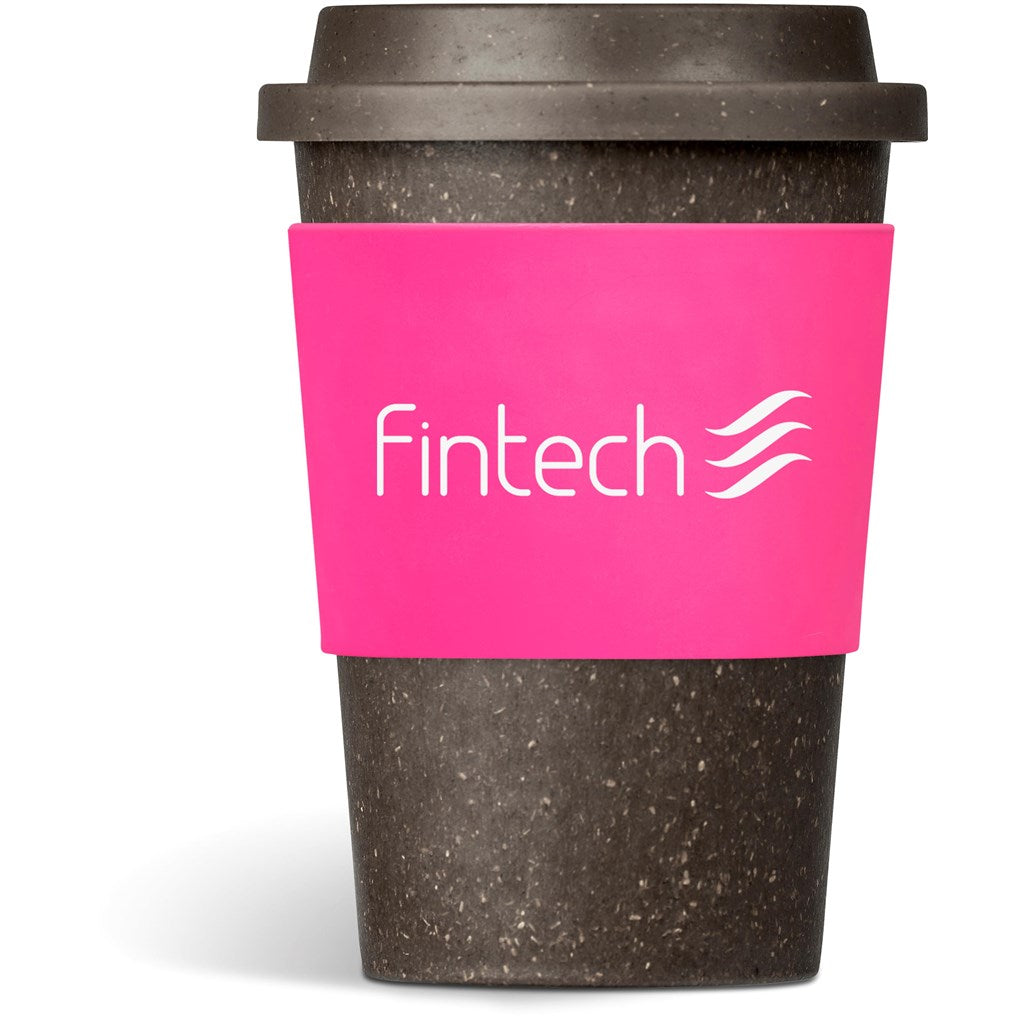 Kooshty Brown Bean Plastic Double-Wall Tumbler – 400ml PINK