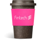 Kooshty Brown Bean Plastic Double-Wall Tumbler – 400ml PINK