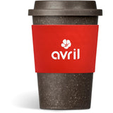 Kooshty Brown Bean Plastic Double-Wall Tumbler – 400ml RED