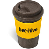 Kooshty Brown Bean Plastic Double-Wall Tumbler – 400ml YELLOW