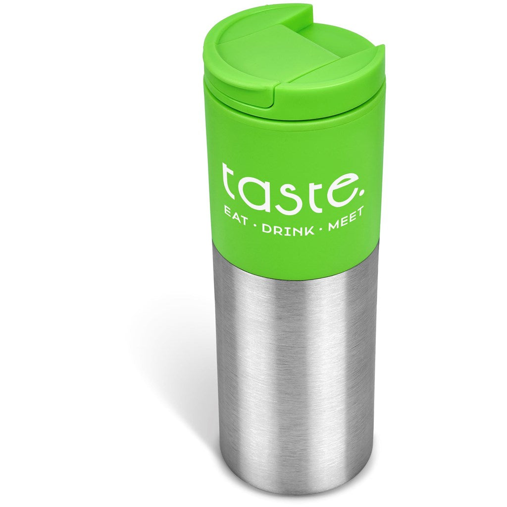 Kooshty Typhoon Stainless Steel & Plastic Double-Wall Tumbler - 450ml LIME