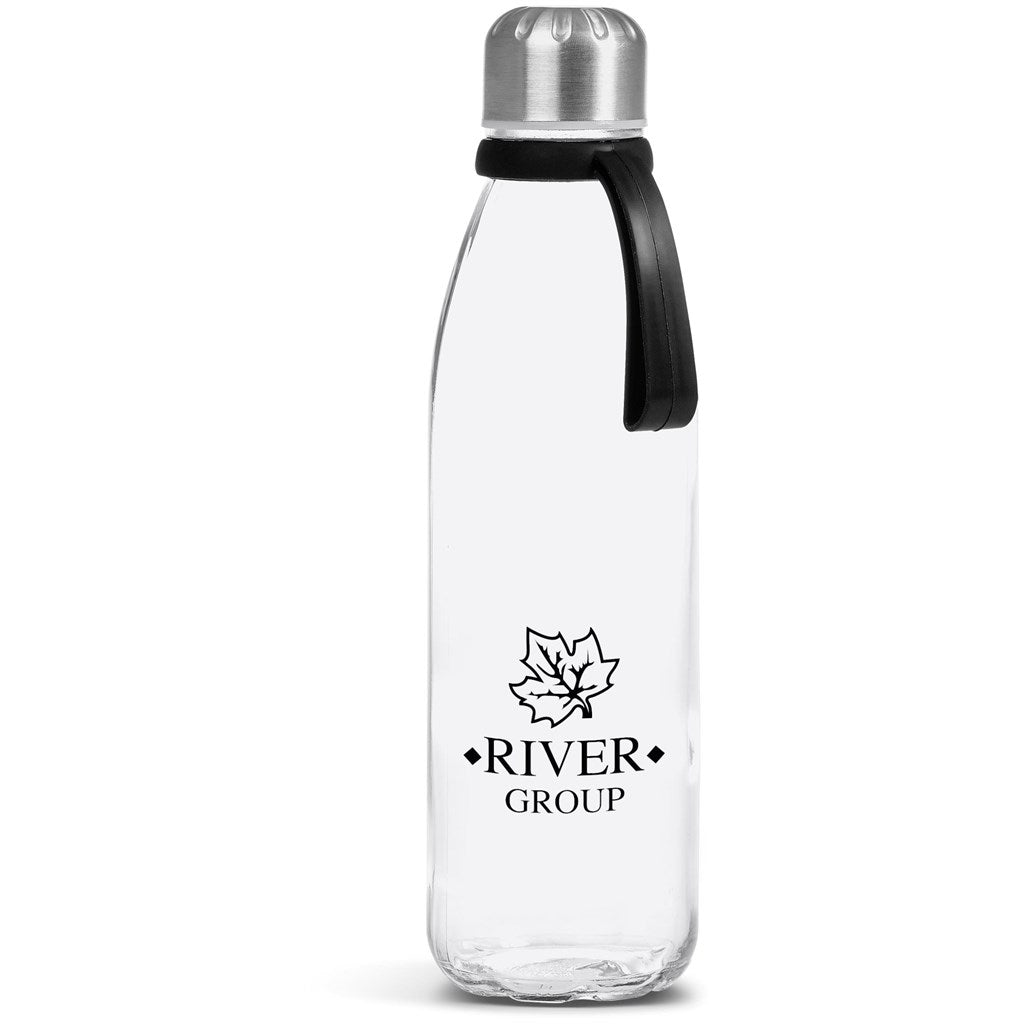Kooshty Loopy Glass Water Bottle - 650ml BLACK