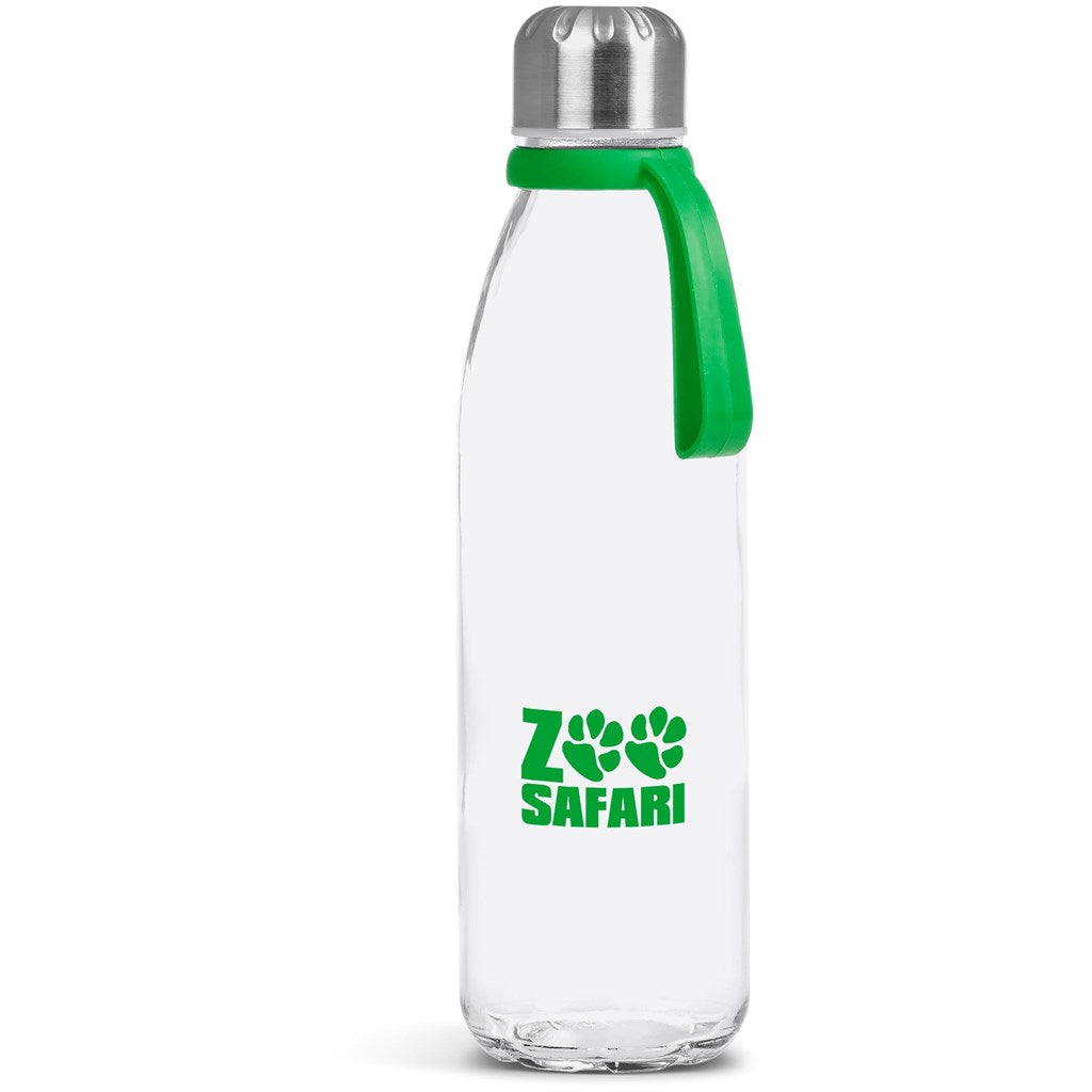 Kooshty Loopy Glass Water Bottle - 650ml GREEN