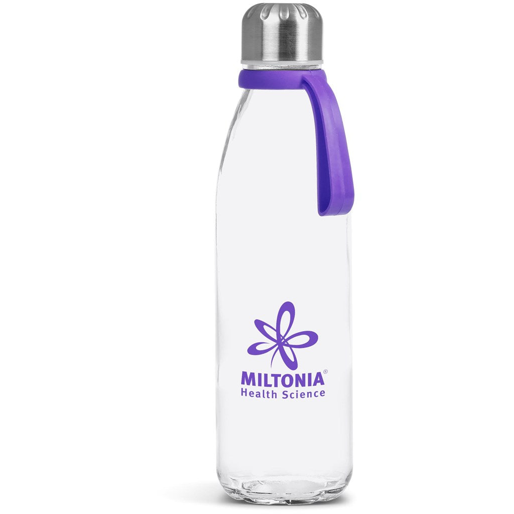 Kooshty Loopy Glass Water Bottle - 650ml PURPLE