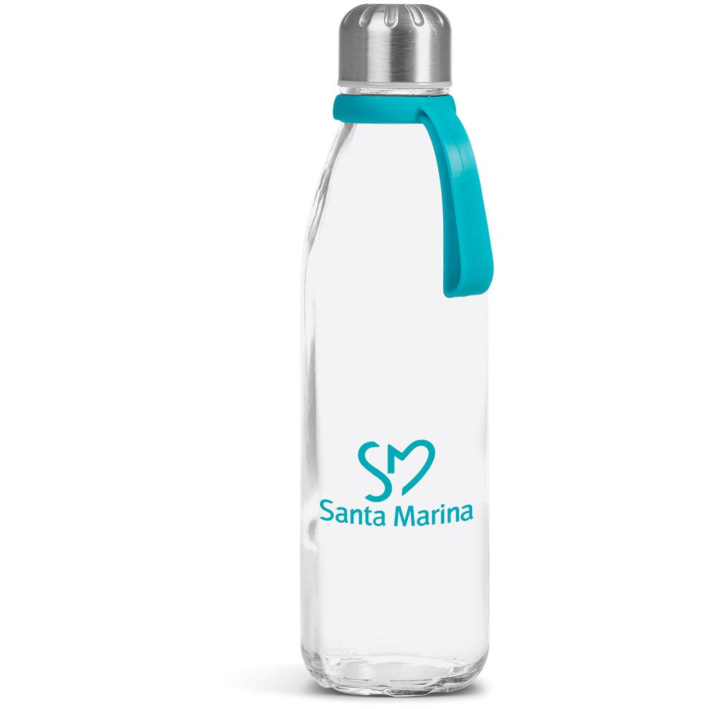 Kooshty Loopy Glass Water Bottle - 650ml TURQUOISE