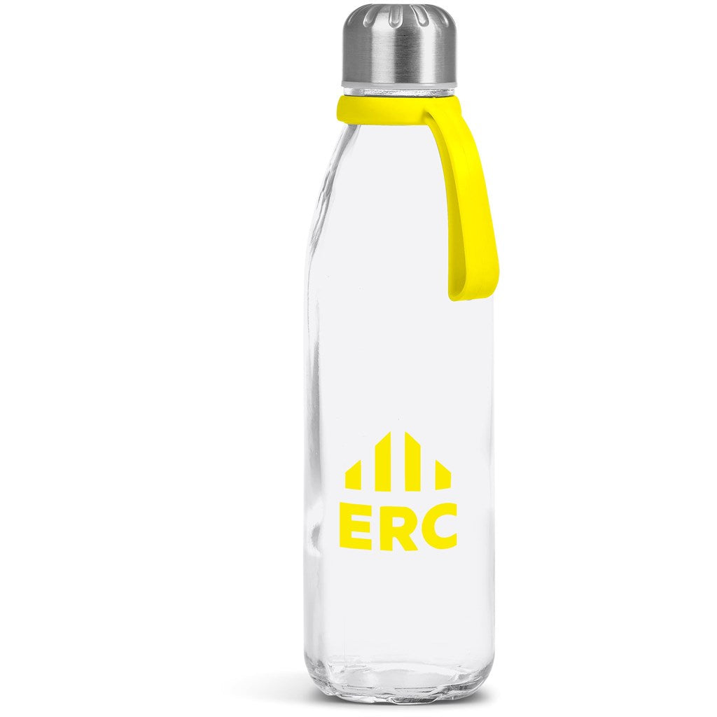 Kooshty Loopy Glass Water Bottle - 650ml YELLOW
