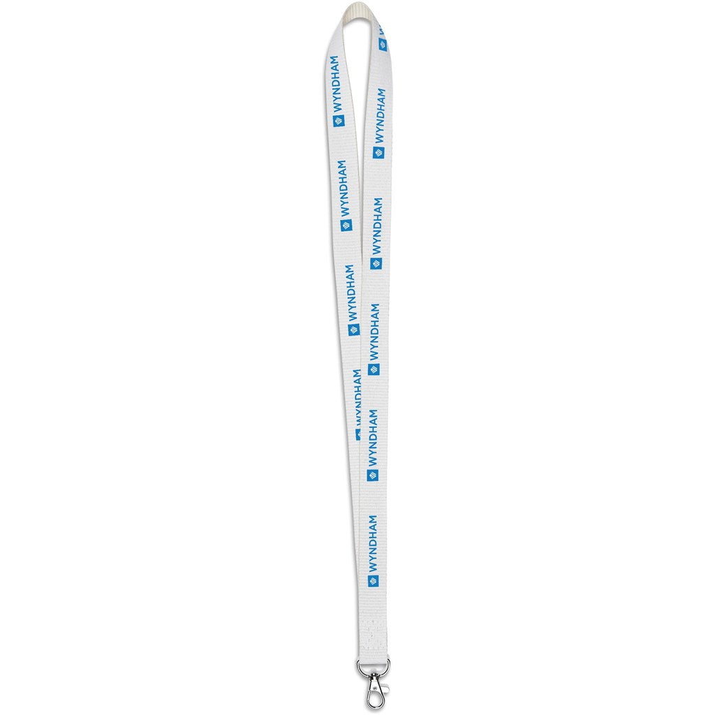 Altitude Taiga Recycled PET Lanyard SOLID WHITE