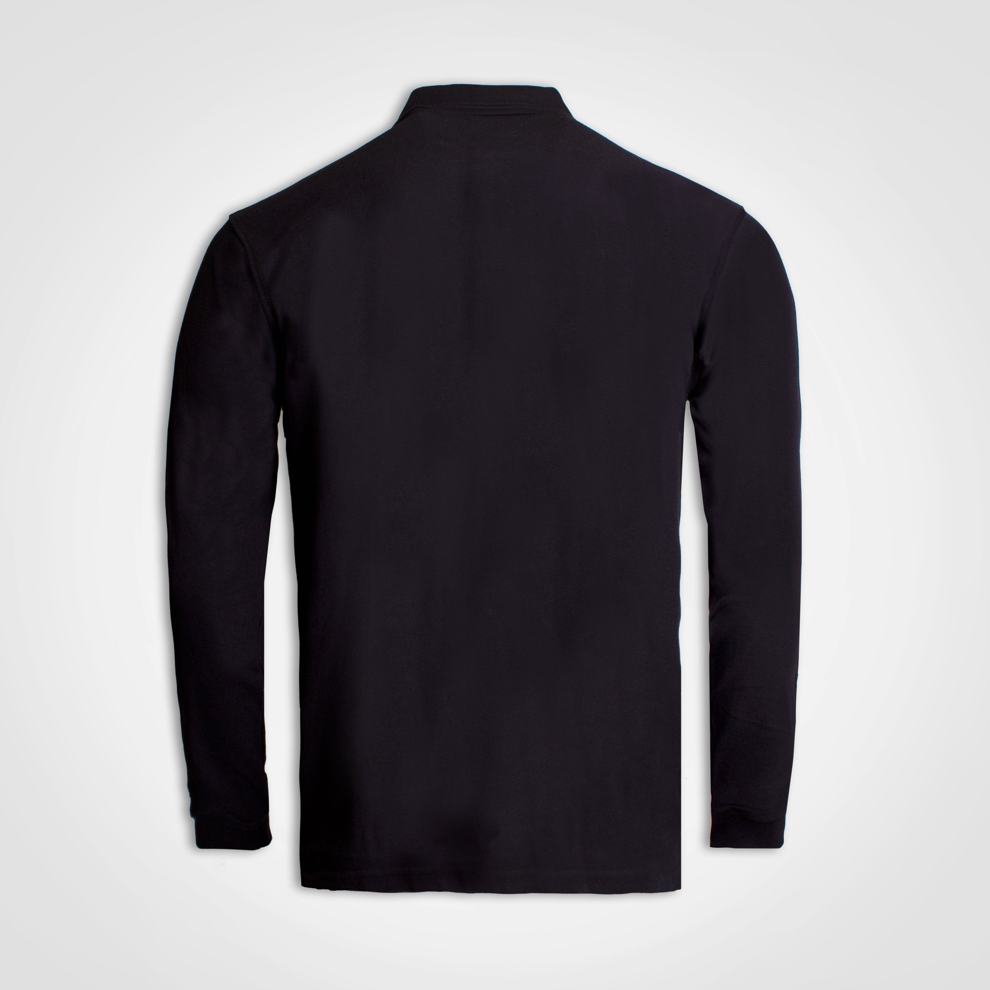 Long Sleeve Golfer Black
