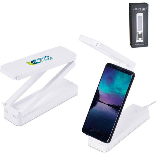 Swiss Cougar Gothenburg Desk Light & Phone Stand - Solid White SOLID WHITE