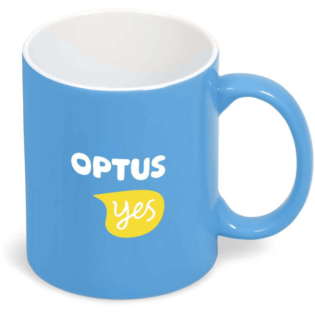Omega Ceramic Coffee Mug - 330ml CYAN