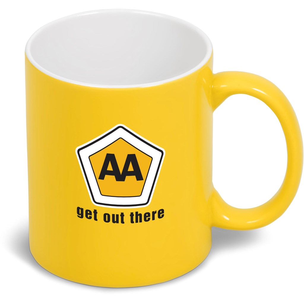 Omega Ceramic Coffee Mug - 330ml YELLOW