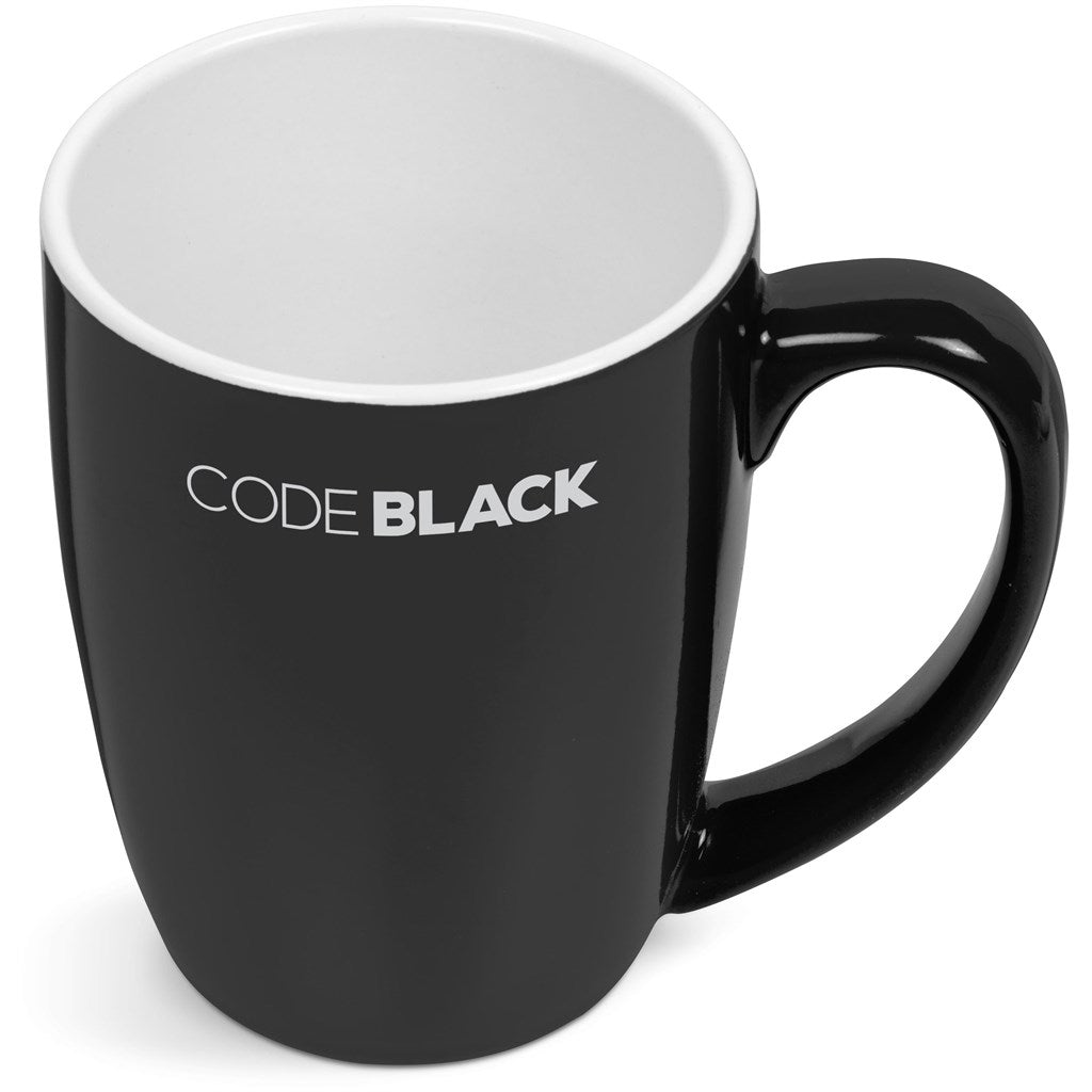 Payton Ceramic Coffee Mug - 325ml - Red BLACK