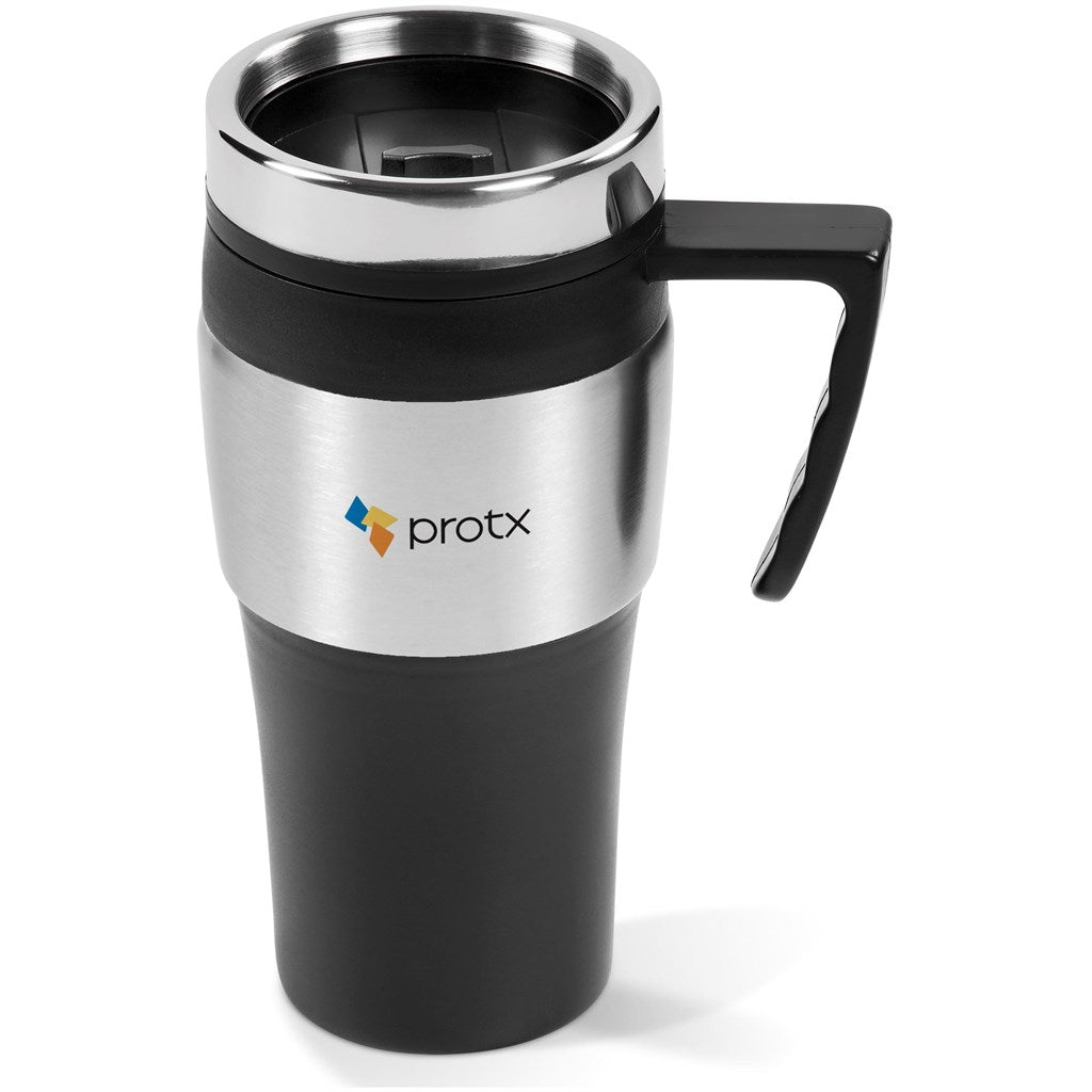 Altos Stainless Steel & Plastic Double-Wall Mug - 450ml BLACK