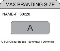 Name Badge Magnetic Clip - STD Size (60mm x 20mm)