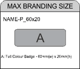 Name Badge Magnetic Clip - STD Size (60mm x 20mm)