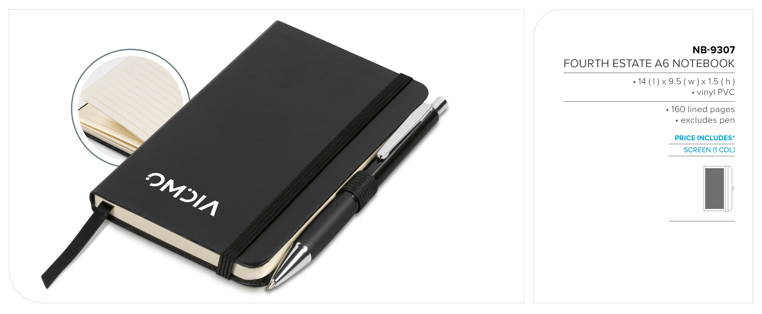 Altitude Fourth Estate A6 Hard Cover Notebook