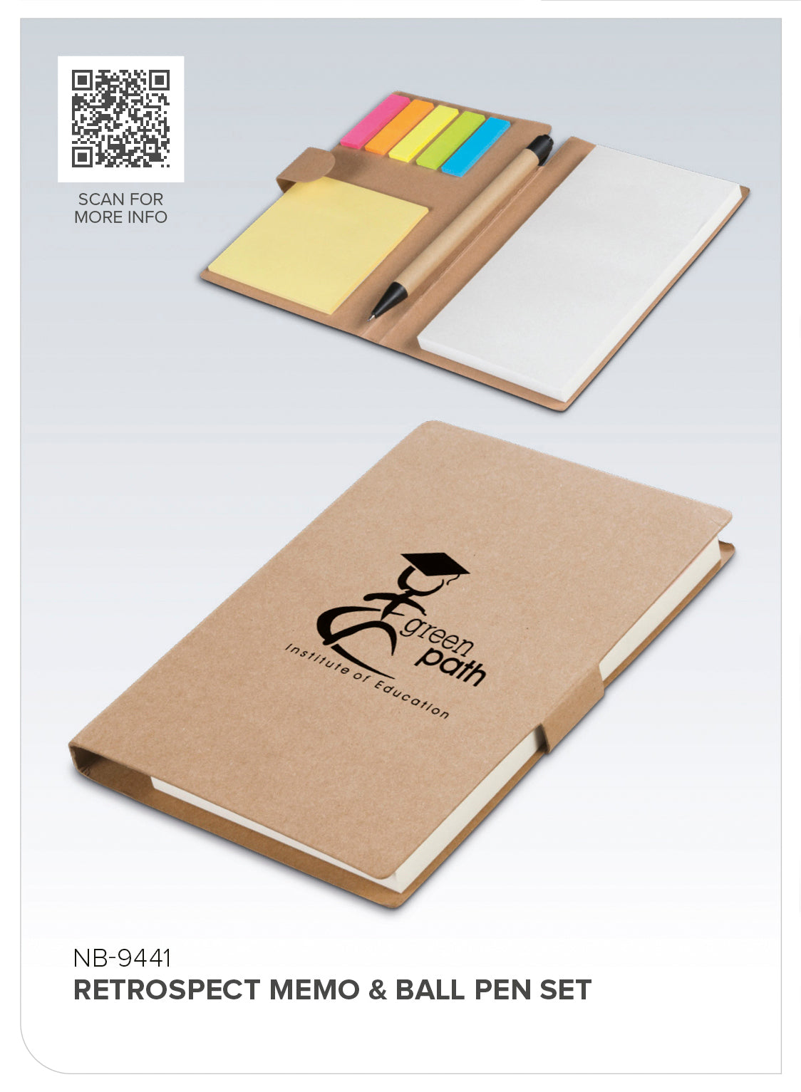 Altitude Retrospect Memo & Ball Pen Set