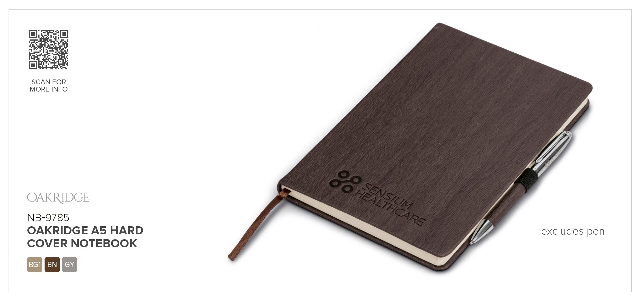 Altitude Oakridge A5 Hard Cover Notebook