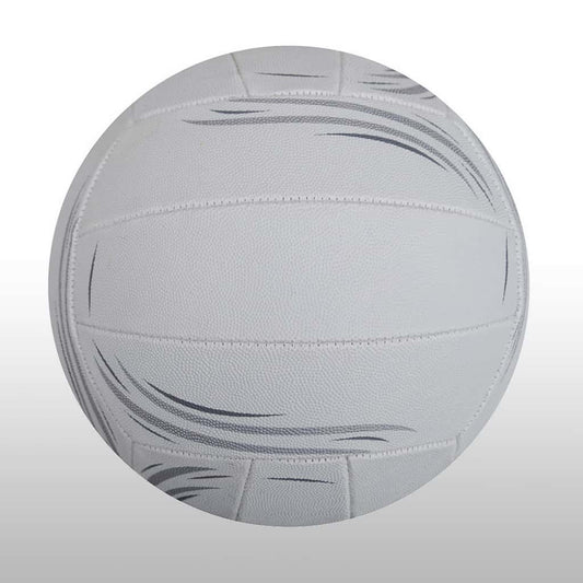 Netball – White, Silver & Grey, Size 5