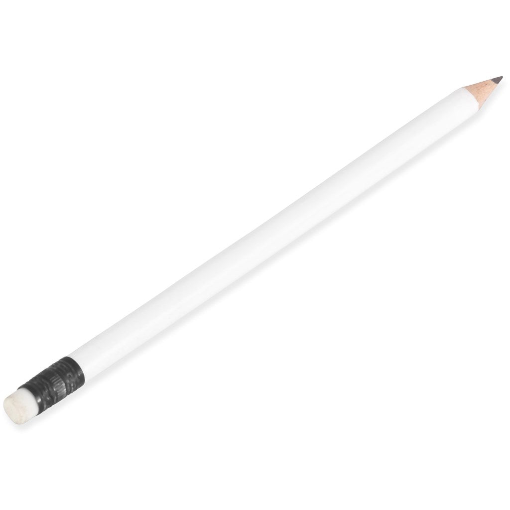 Altitude Brainiac Wooden Pencil SOLID WHITE