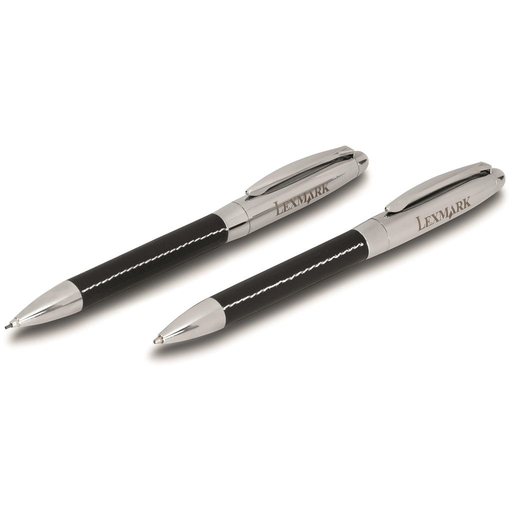 Charisma Ball Pen & Pencil Set - Black BLACK