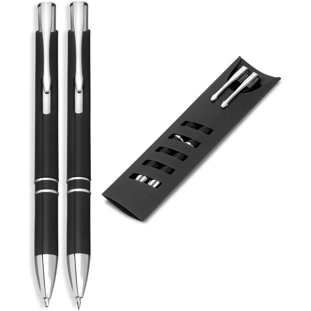 Electra Ball Pen & Pencil Set BLACK