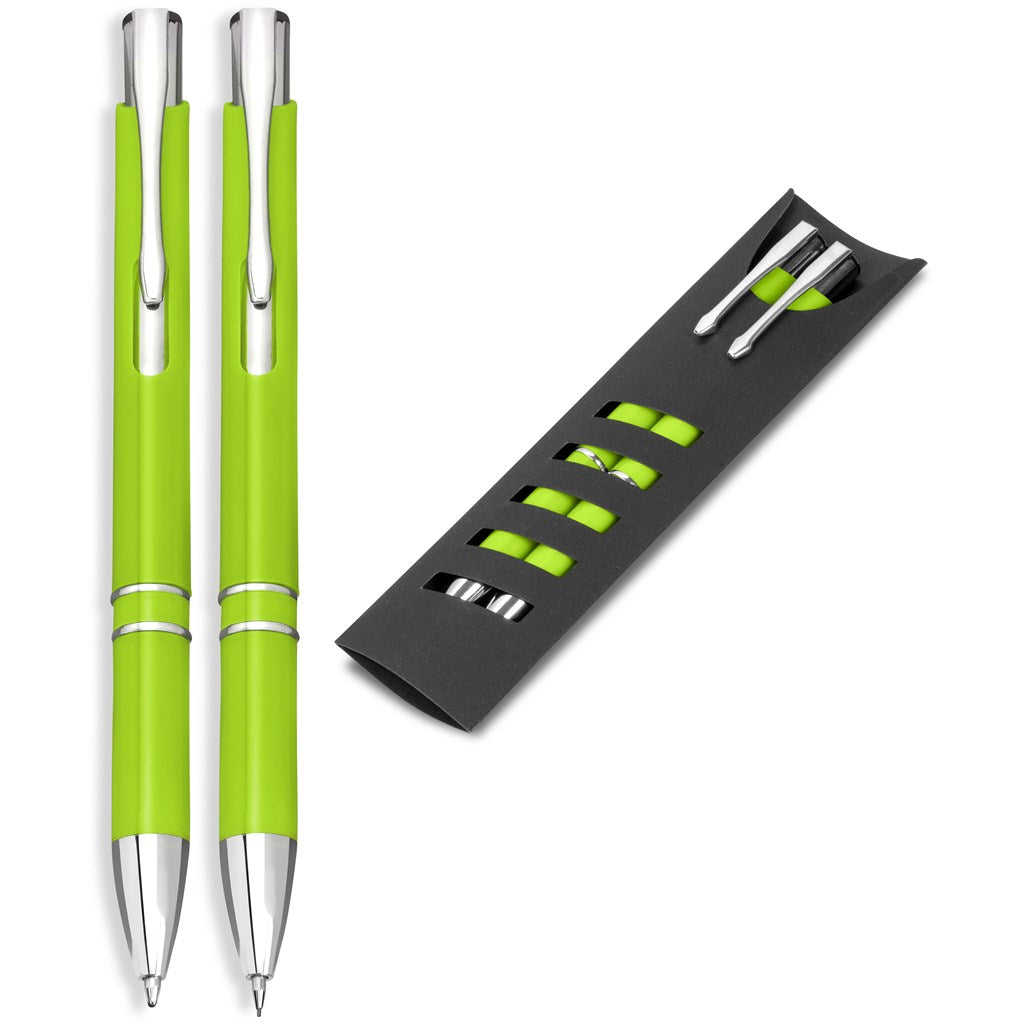 Electra Ball Pen & Pencil Set LIME