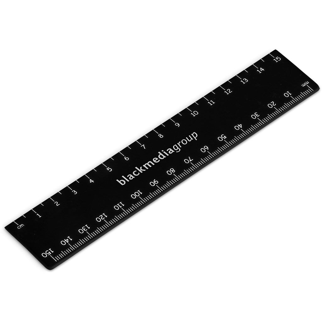 Altitude Scholastic 15cm Ruler BLACK