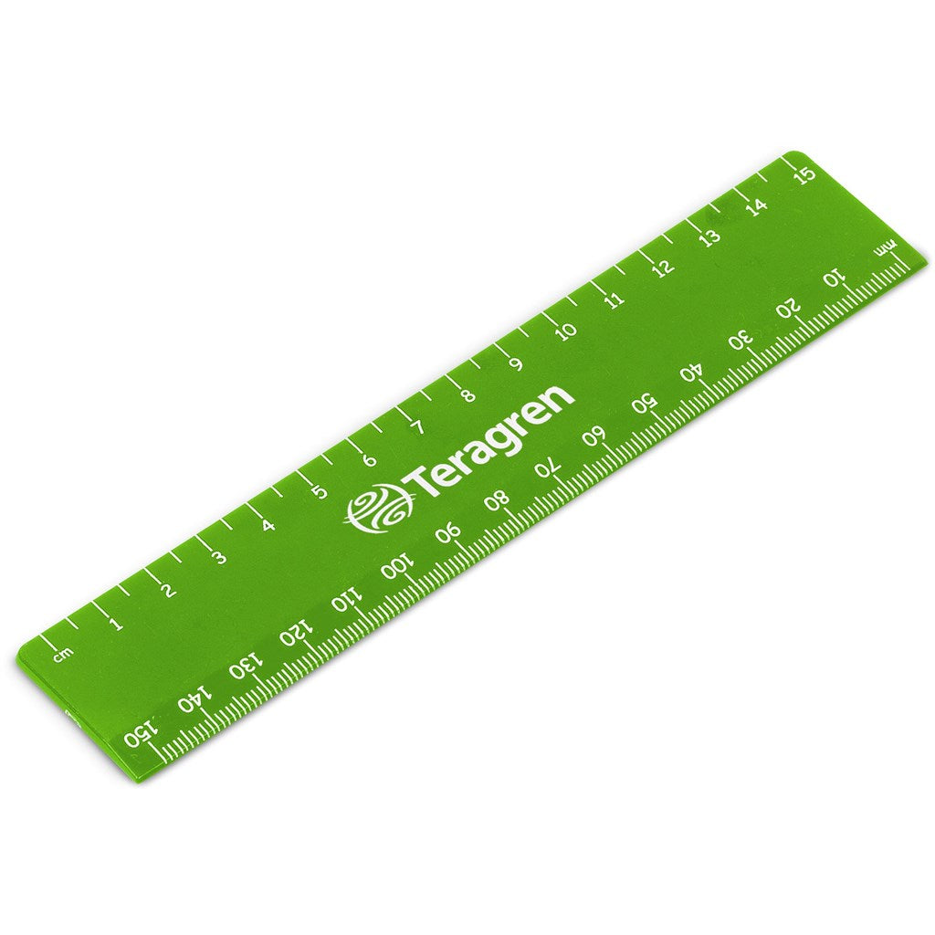 Altitude Scholastic 15cm Ruler LIME