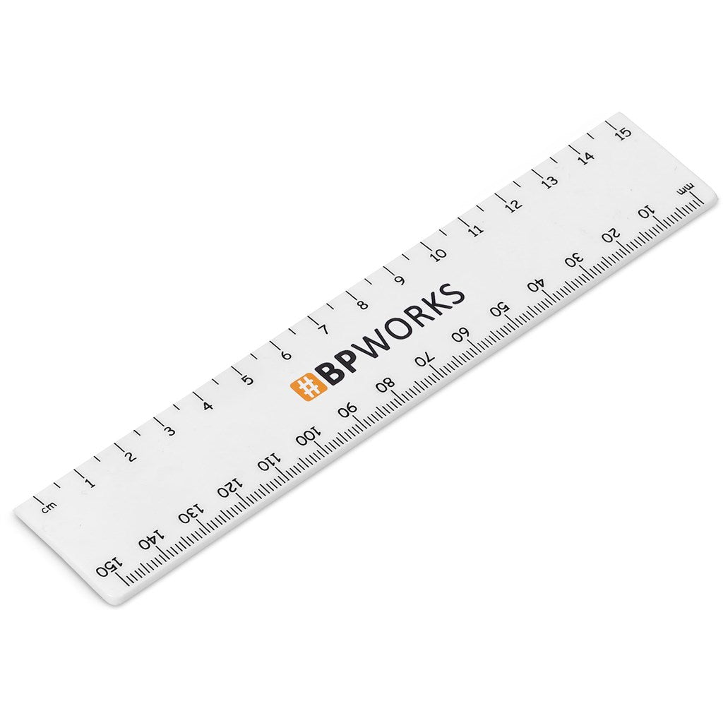 Altitude Scholastic 15cm Ruler SOLID WHITE