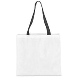 Pre-Printed Sample Hoppla Footloose RPET Stitch-Bond Shopper BLACK