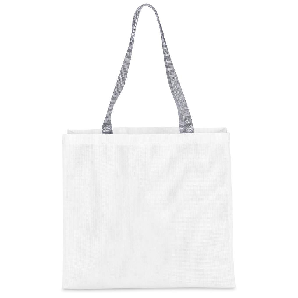Pre-Printed Sample Hoppla Footloose RPET Stitch-Bond Shopper