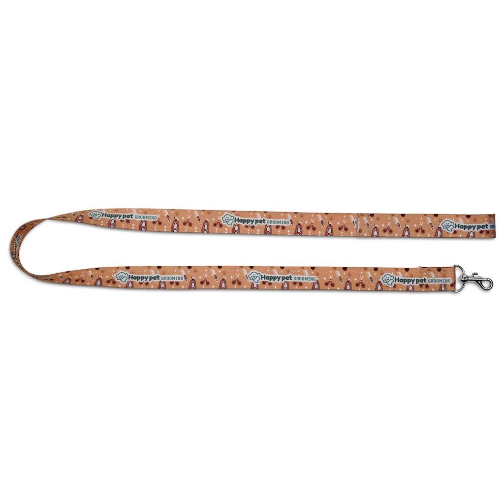 Pre-Printed Sample Hoppla Buddy Polyester Dog Leash SOLID WHITE