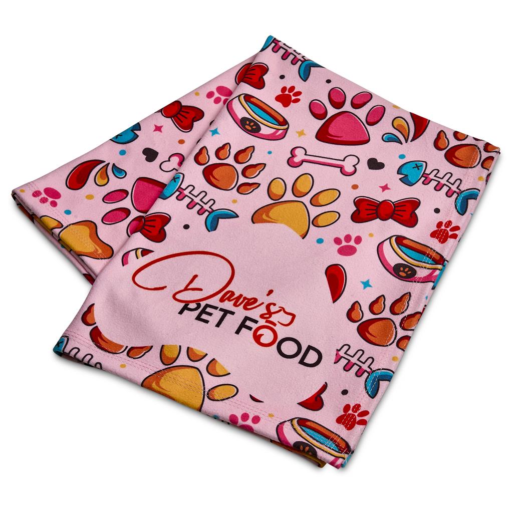 Pre-Printed Sample Hoppla Nala Polyester Pet Blanket SOLID WHITE