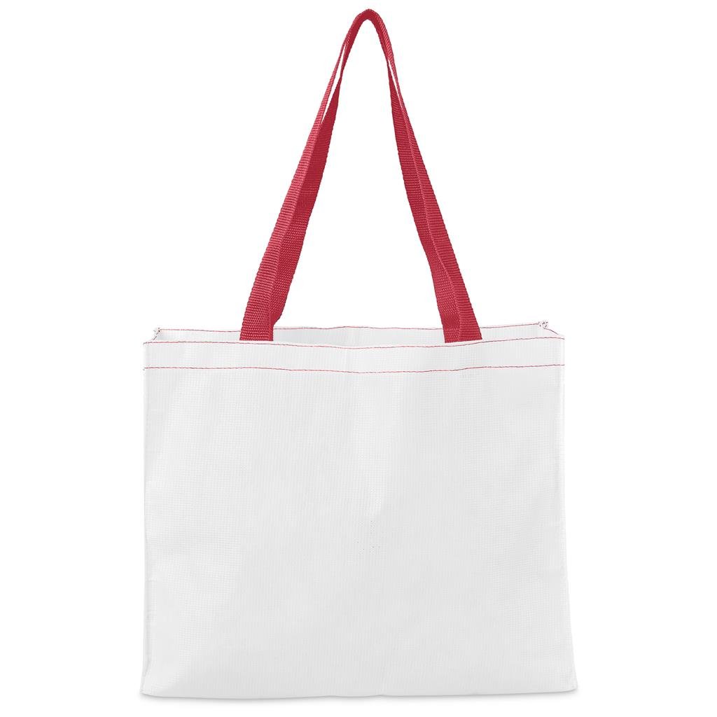 Pre-Production Sample Hoppla Menlyn Recycled PET Stitch-Bond Shopper RED