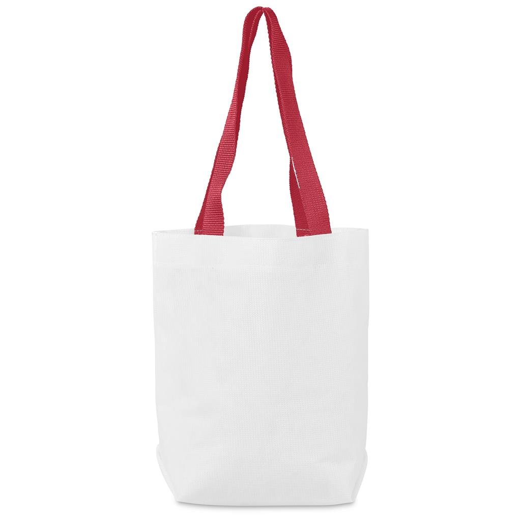 Pre-Production Sample Hoppla Bayside Recycled PET Stitch-Bond Shopper RED